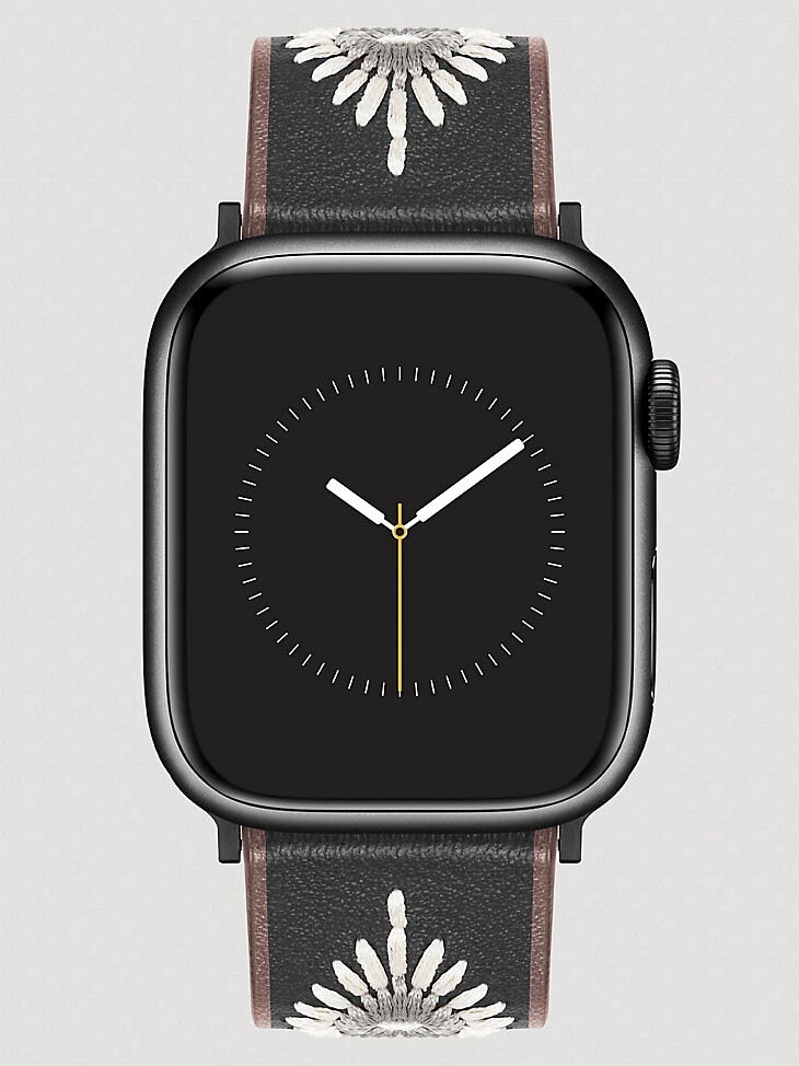 bracelet de montre universel brodé noir