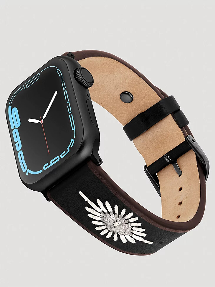 bracelet de montre universel brodé noir