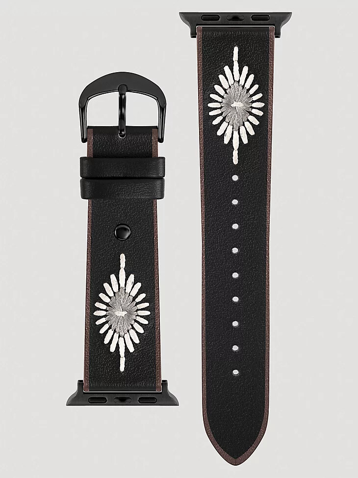 bracelet de montre universel brodé noir