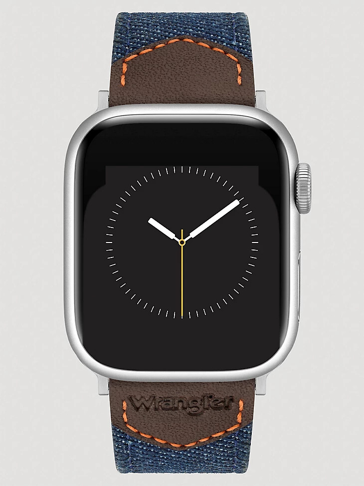 bracelet de montre universel en cuir et denim