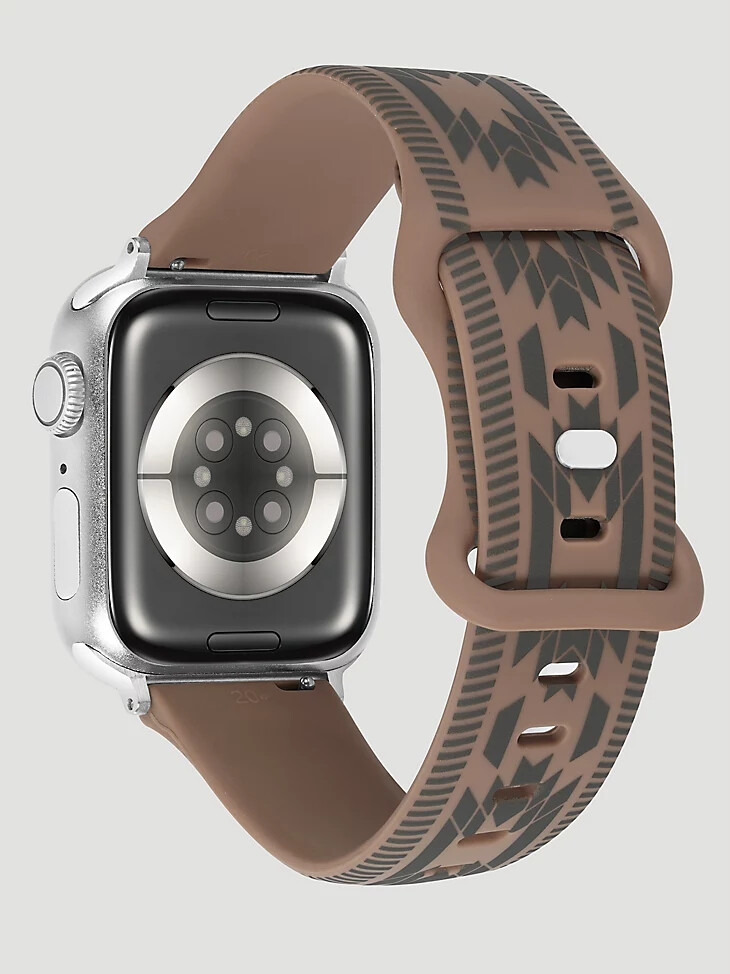 bracelet de montre universel en silicone marron style sud-ouest