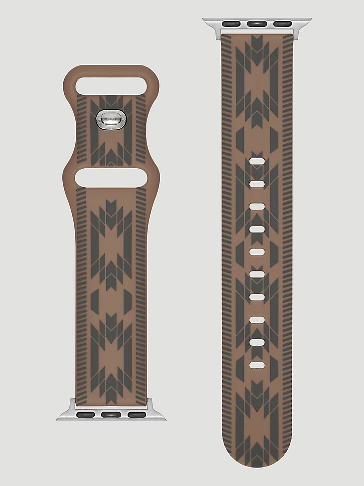 bracelet de montre universel en silicone marron style sud-ouest