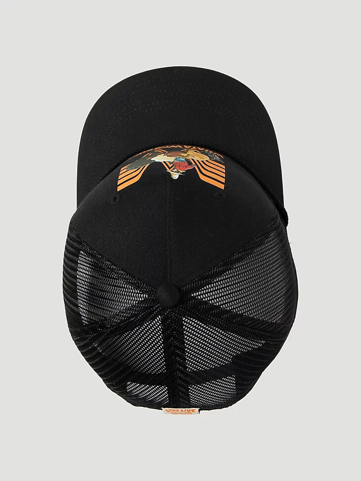 casquette trucker wrangler x whataburger saddle up noire