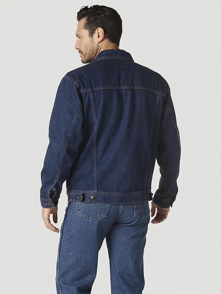 veste en jean wrangler rugged wear indigo antique