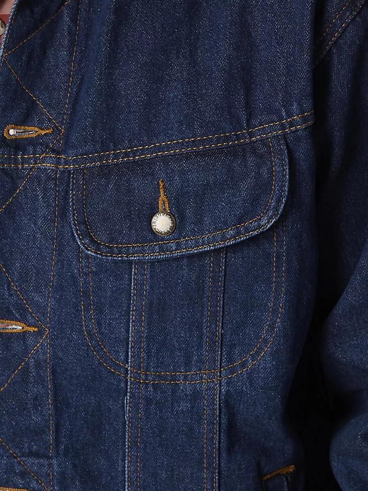 veste en jean wrangler rugged wear indigo antique