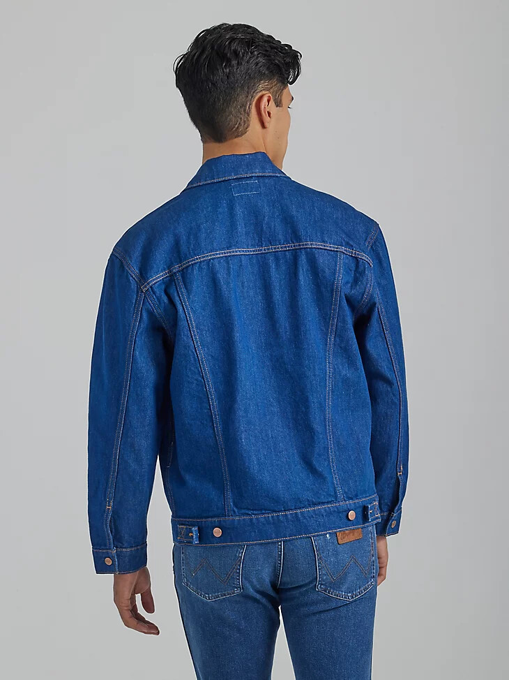 veste wrangler heritage anti-fit pour homme bleue