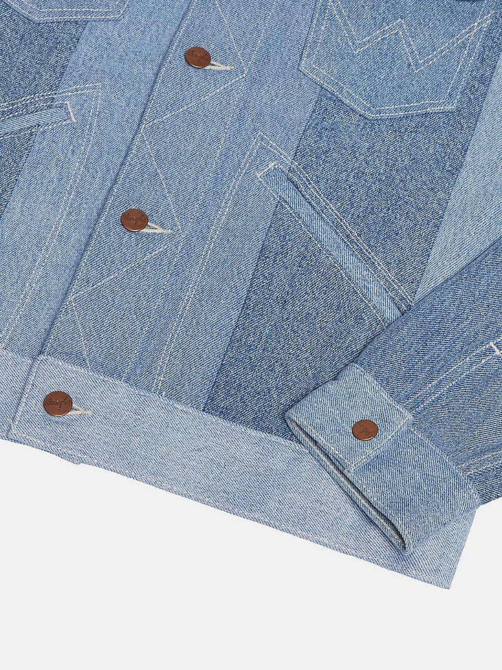 veste wrangler x beyond retro icons délavage clair
