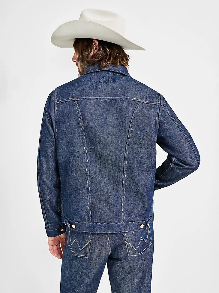 veste cone denim white oak selvedge pour homme indigo brut