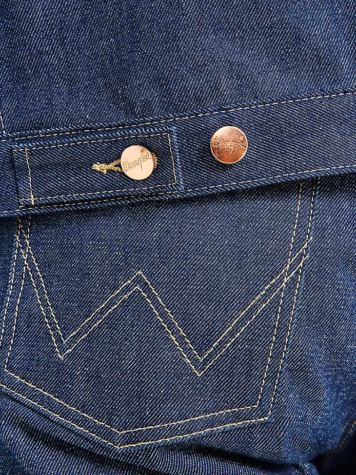 veste cone denim white oak selvedge pour homme indigo brut