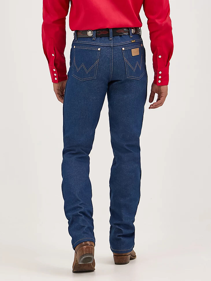 jean wrangler cowboy cut coupe slim rigide indigo rigide