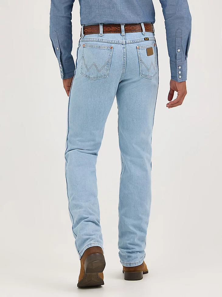 jean wrangler cowboy cut slim fit décoloré