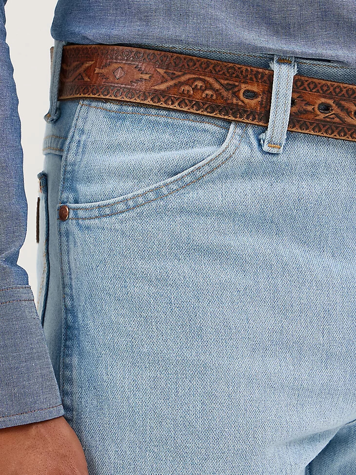 jean wrangler cowboy cut slim fit décoloré
