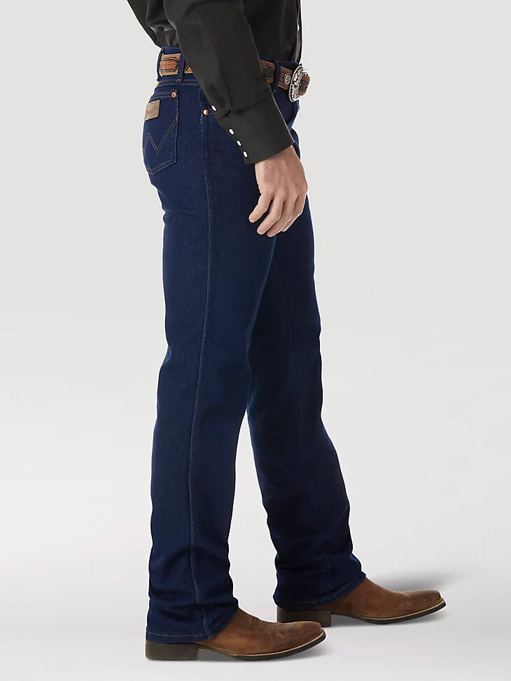 jean wrangler cowboy cut stretch slim fit indigo stretch