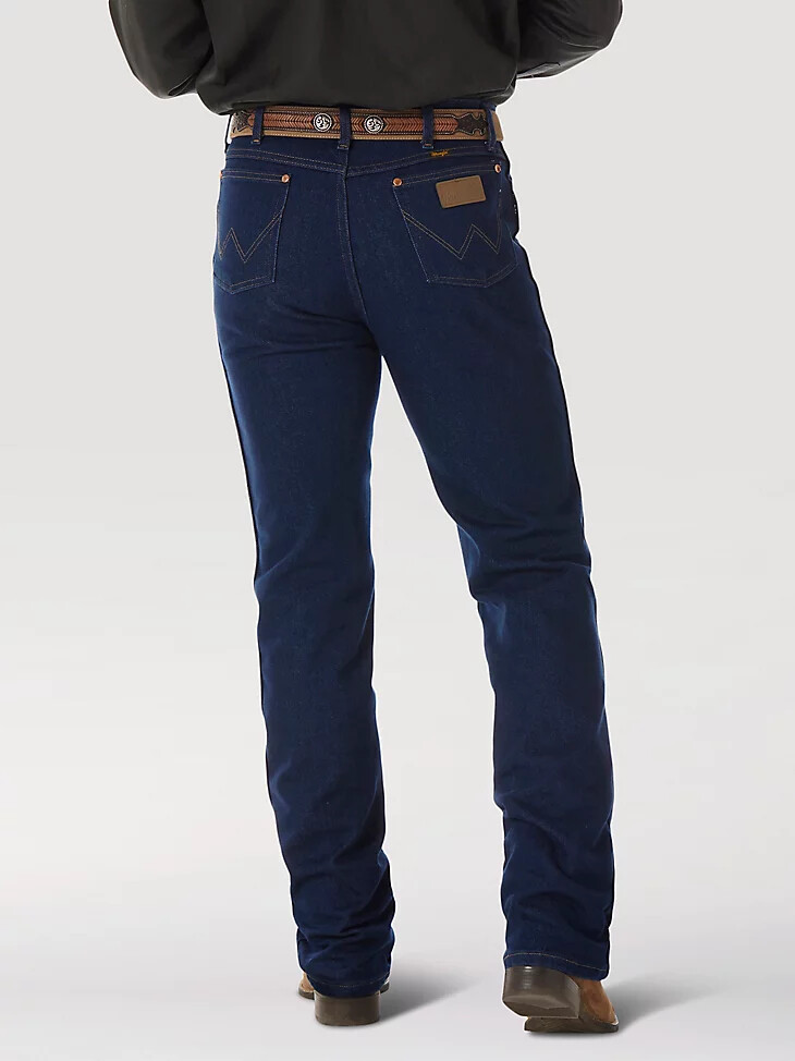 jean wrangler cowboy cut stretch slim fit indigo stretch