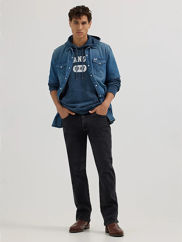 jean bootcut pour homme night fever noir