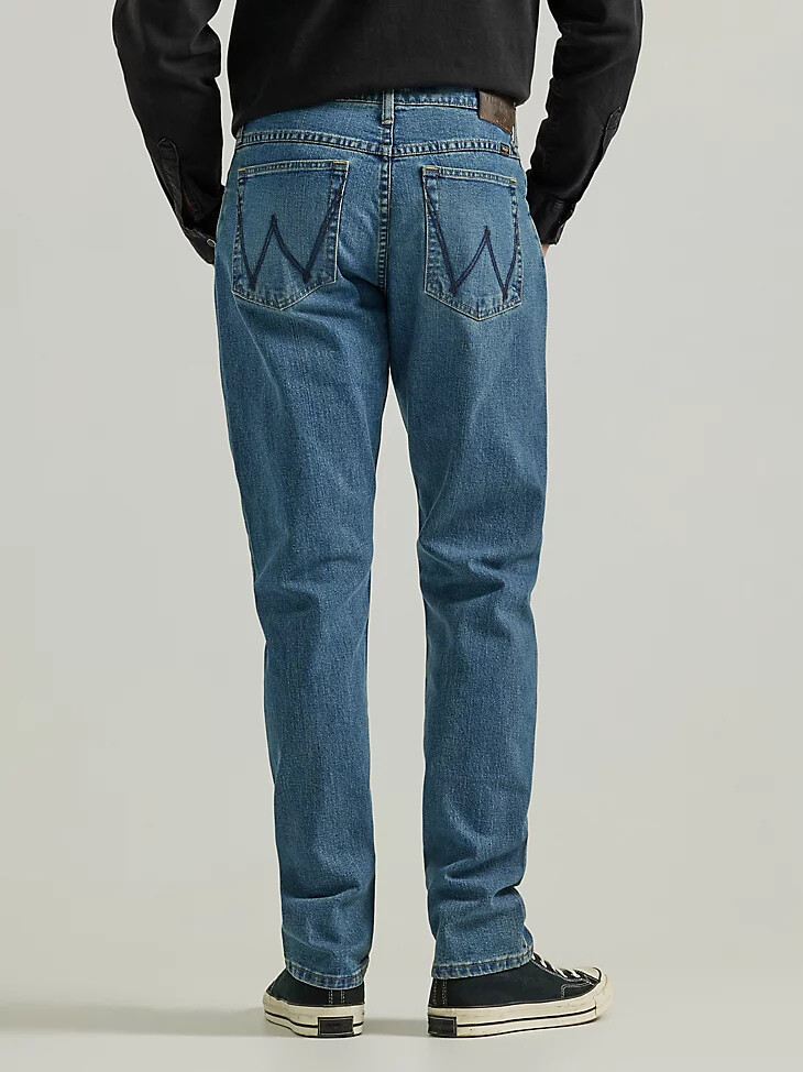 jean bootcut décontracté pour homme délavage moyen