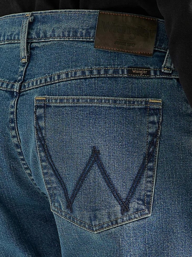 jean bootcut décontracté pour homme délavage moyen