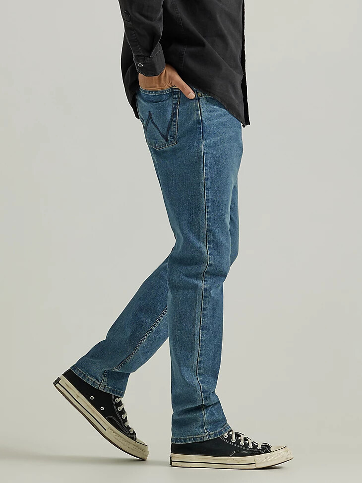 jean bootcut décontracté pour homme délavage moyen