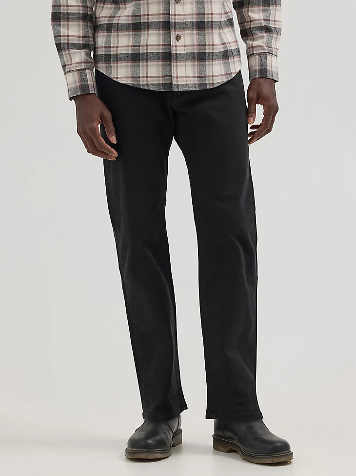 pantalon en sergé peak comfort george noir pour homme