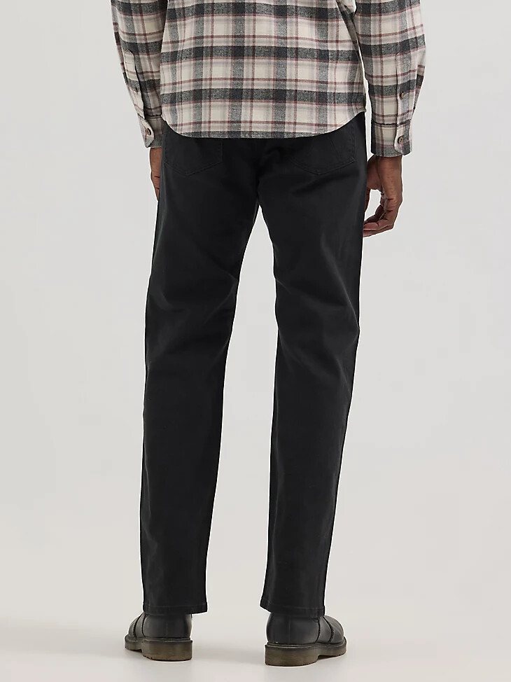 pantalon en sergé peak comfort george noir pour homme