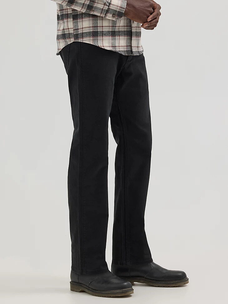 pantalon en sergé peak comfort george noir pour homme