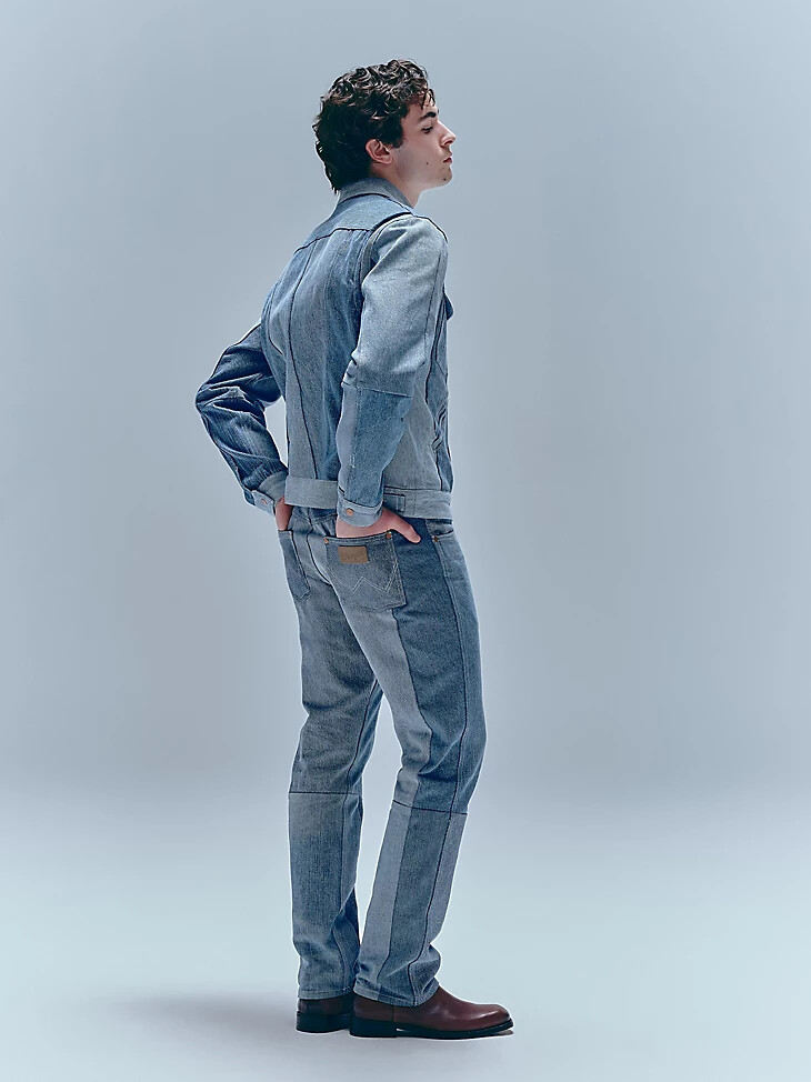 jean droit wrangler x beyond retro délavage clair