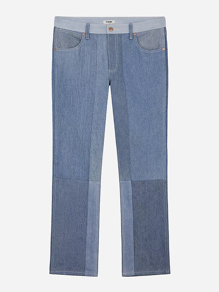 jean droit wrangler x beyond retro délavage clair