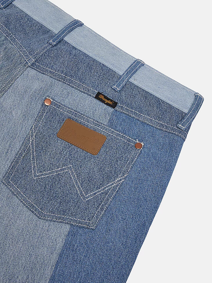 jean droit wrangler x beyond retro délavage clair