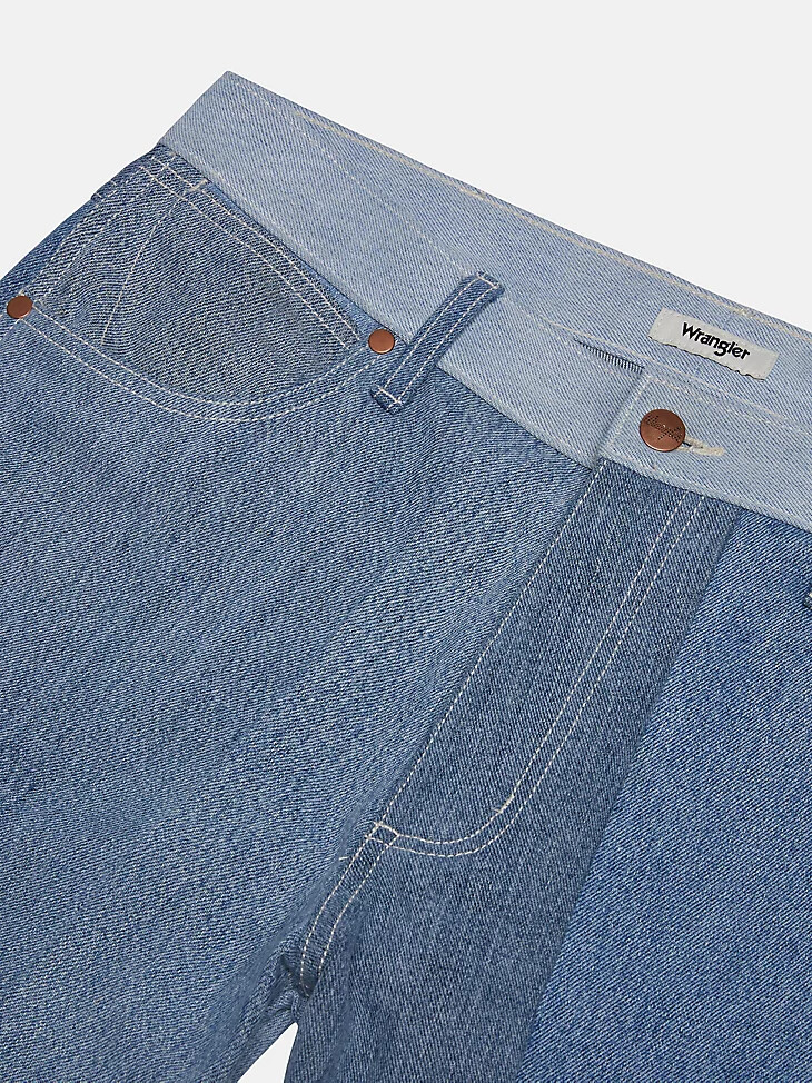 jean droit wrangler x beyond retro délavage clair