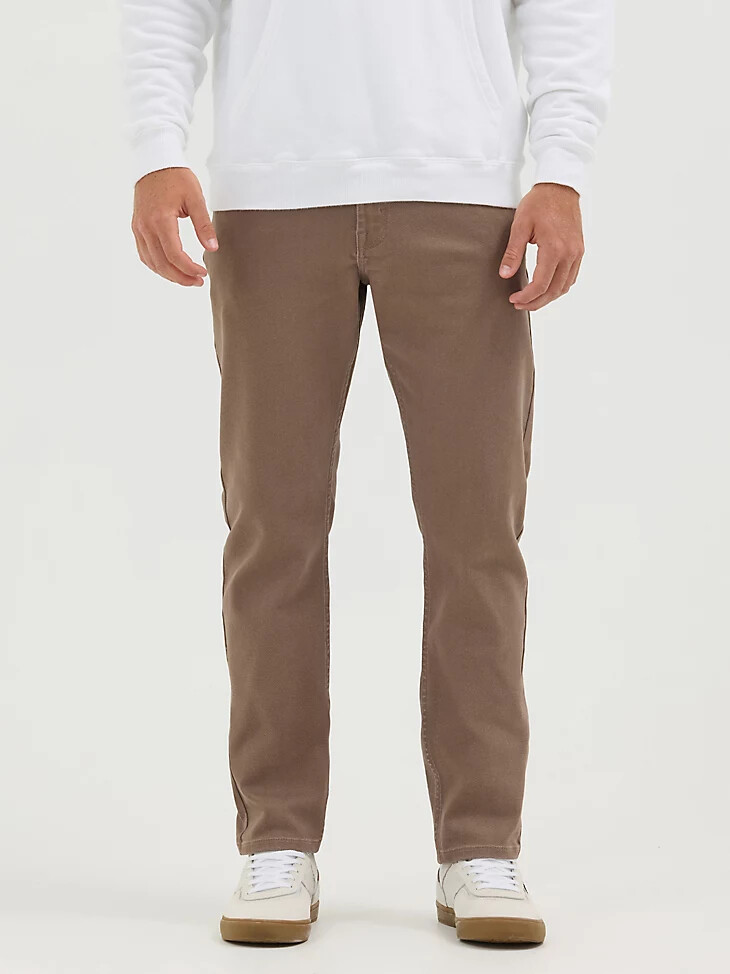 jean wrangler five star premium athletic fit pour homme couleur chocolat