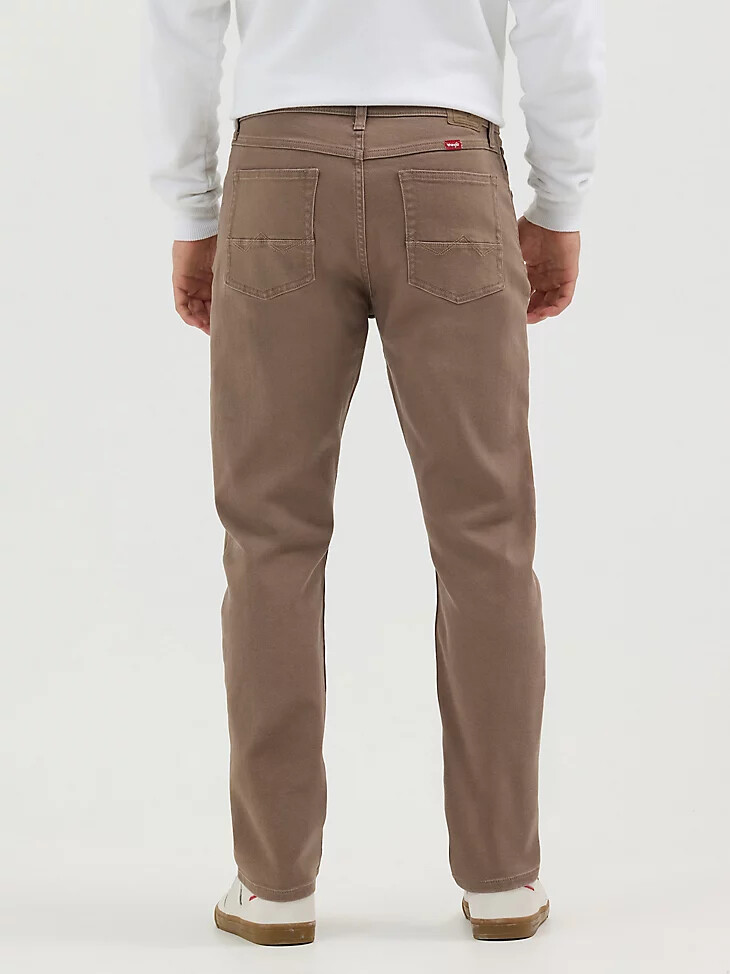 jean wrangler five star premium athletic fit pour homme couleur chocolat