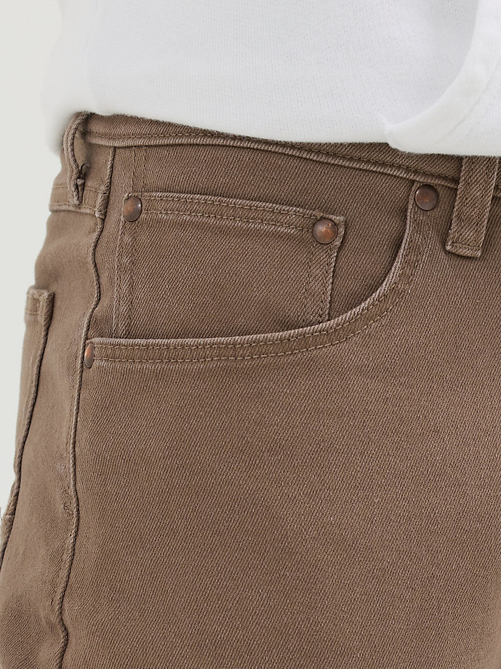 jean wrangler five star premium athletic fit pour homme couleur chocolat