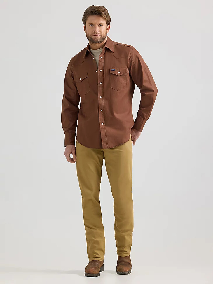 jean en toile coupe cowboy à performance premium robuste et confortable couleur kelp