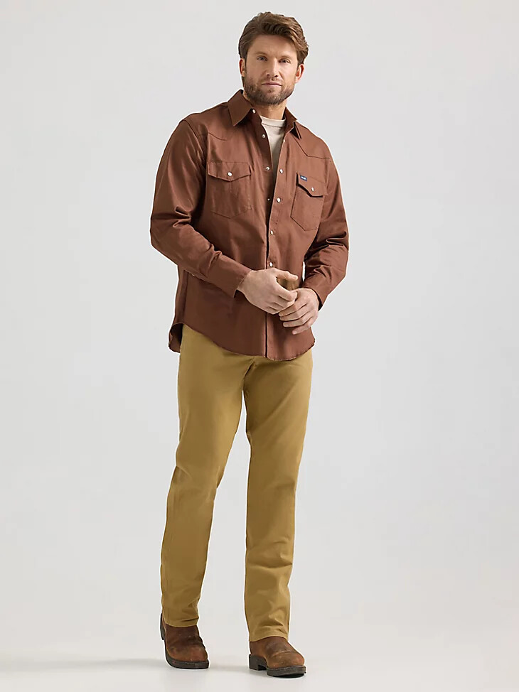 jean en toile coupe cowboy à performance premium robuste et confortable couleur kelp