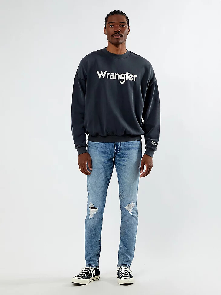 jean droit slim pour homme wrangler x pacsun