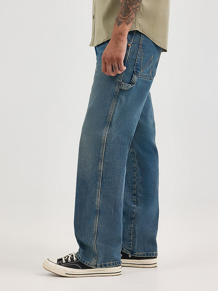 jean de charpentier pour homme bleu délavé