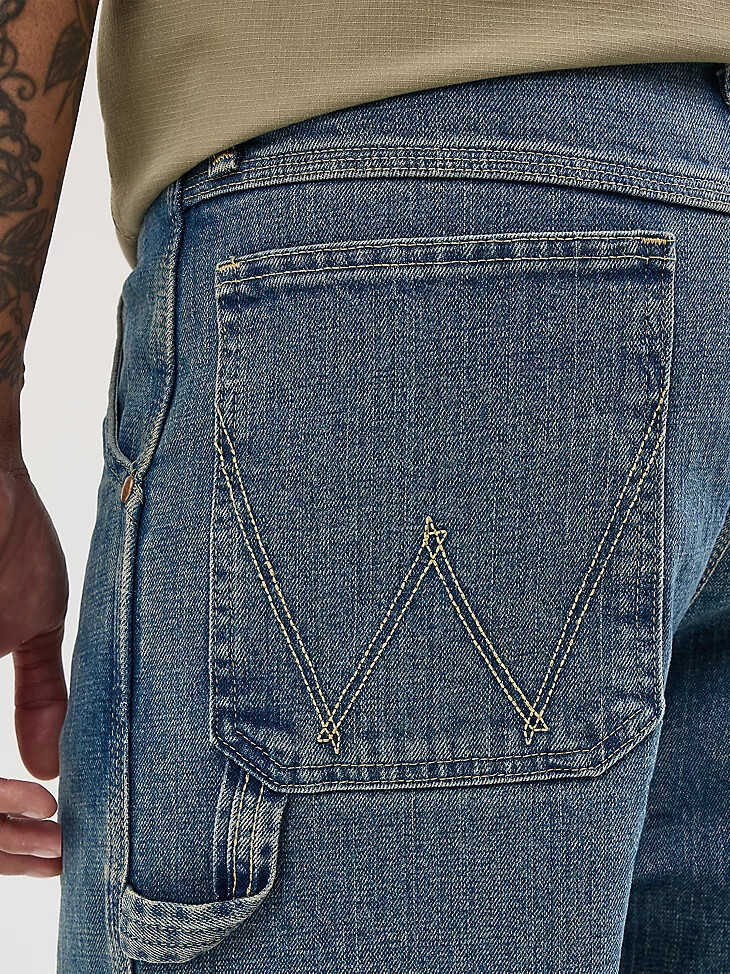 jean de charpentier pour homme bleu délavé