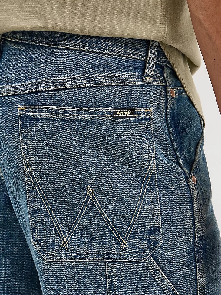 jean de charpentier pour homme bleu délavé