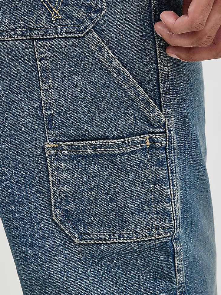 jean de charpentier pour homme bleu délavé
