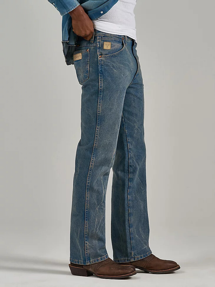 jean wrangler x the last of us coupe cowboy indigo prélavé