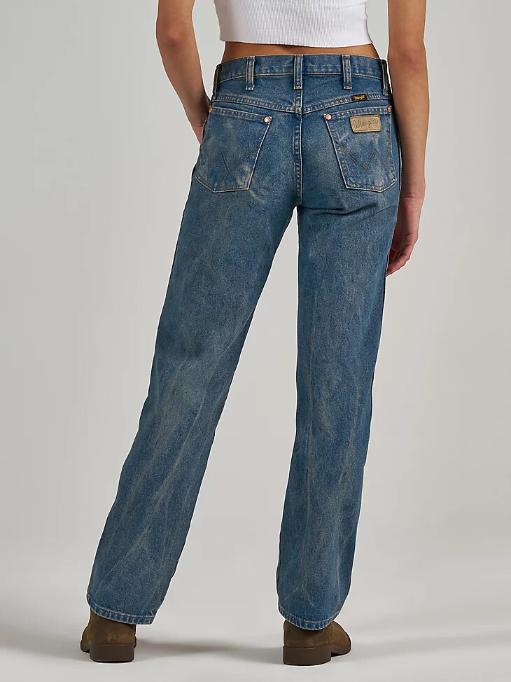 jean wrangler x the last of us coupe cowboy indigo prélavé