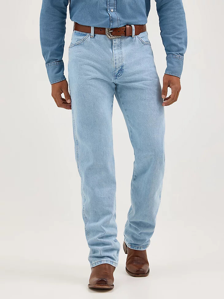 jean wrangler cowboy cut original fit décoloration