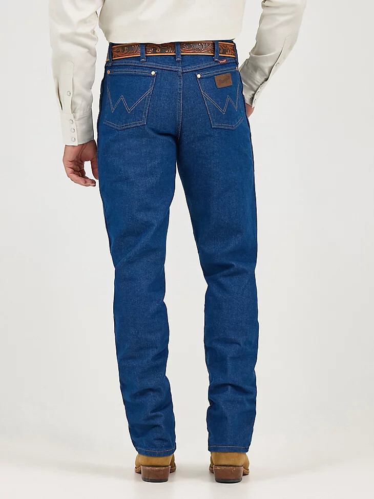 jean wrangler cowboy cut coupe décontractée indigo prélavé