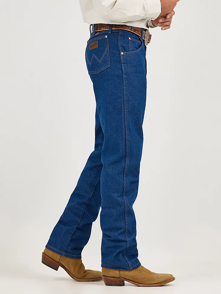 jean wrangler cowboy cut coupe décontractée indigo prélavé
