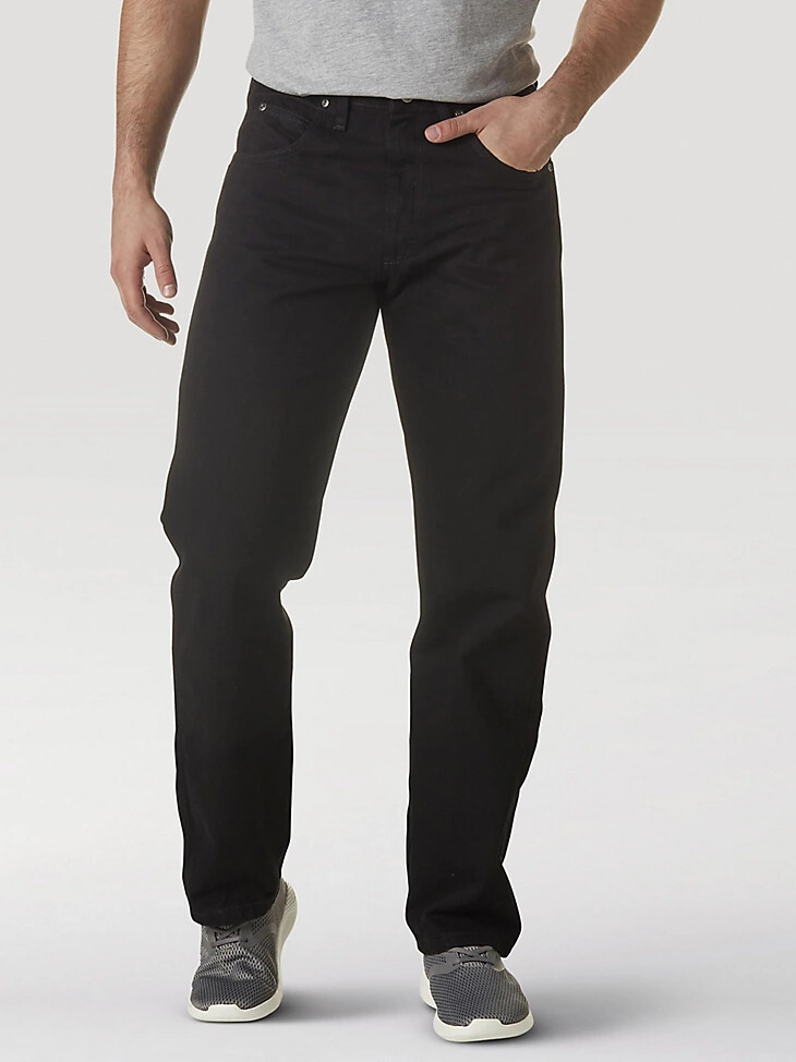 jean wrangler rugged wear coupe décontractée noir