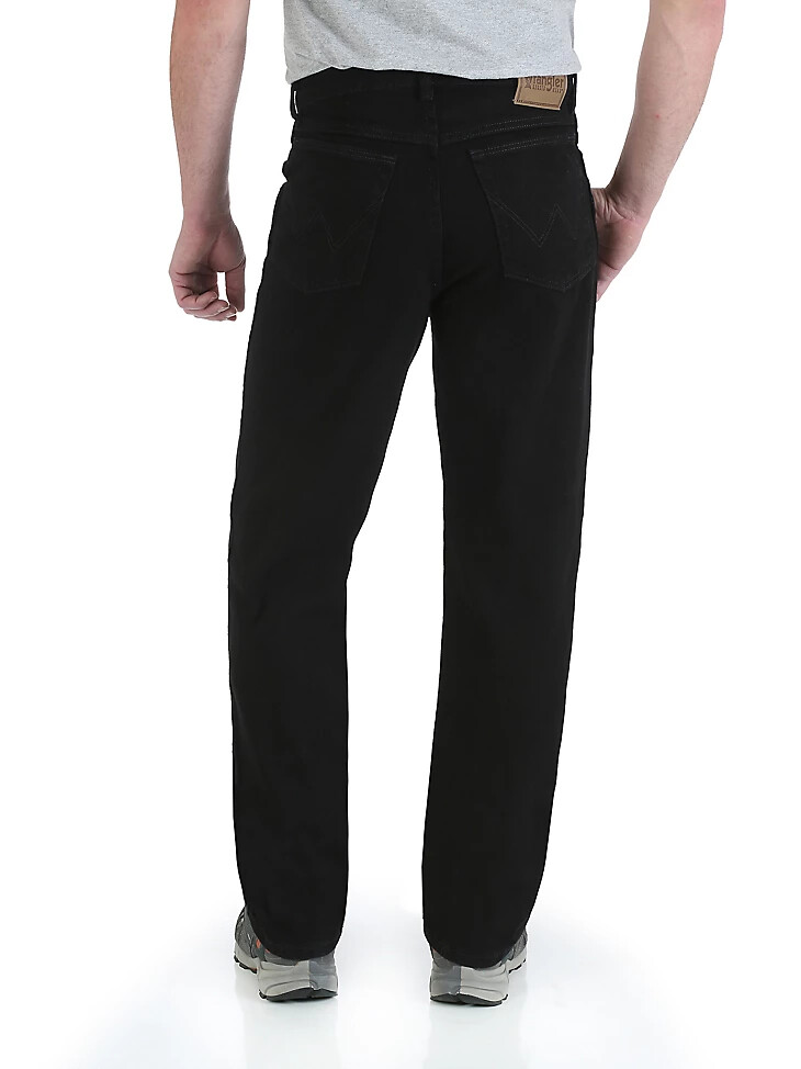 jean wrangler rugged wear coupe décontractée noir