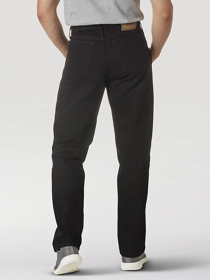 jean wrangler rugged wear coupe décontractée noir