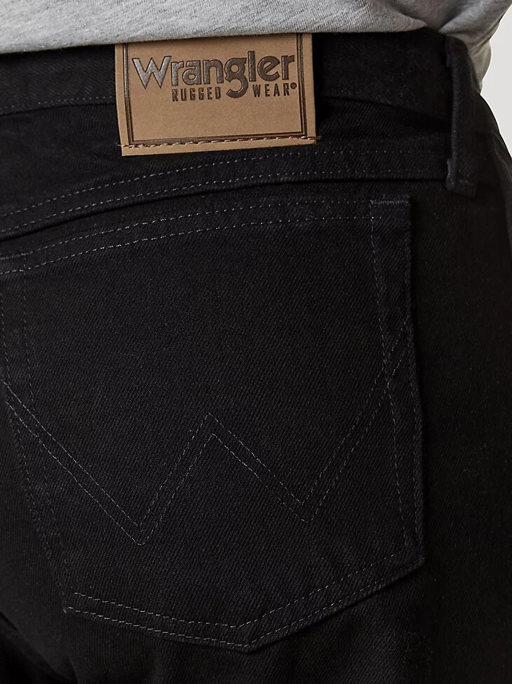 jean wrangler rugged wear coupe décontractée noir