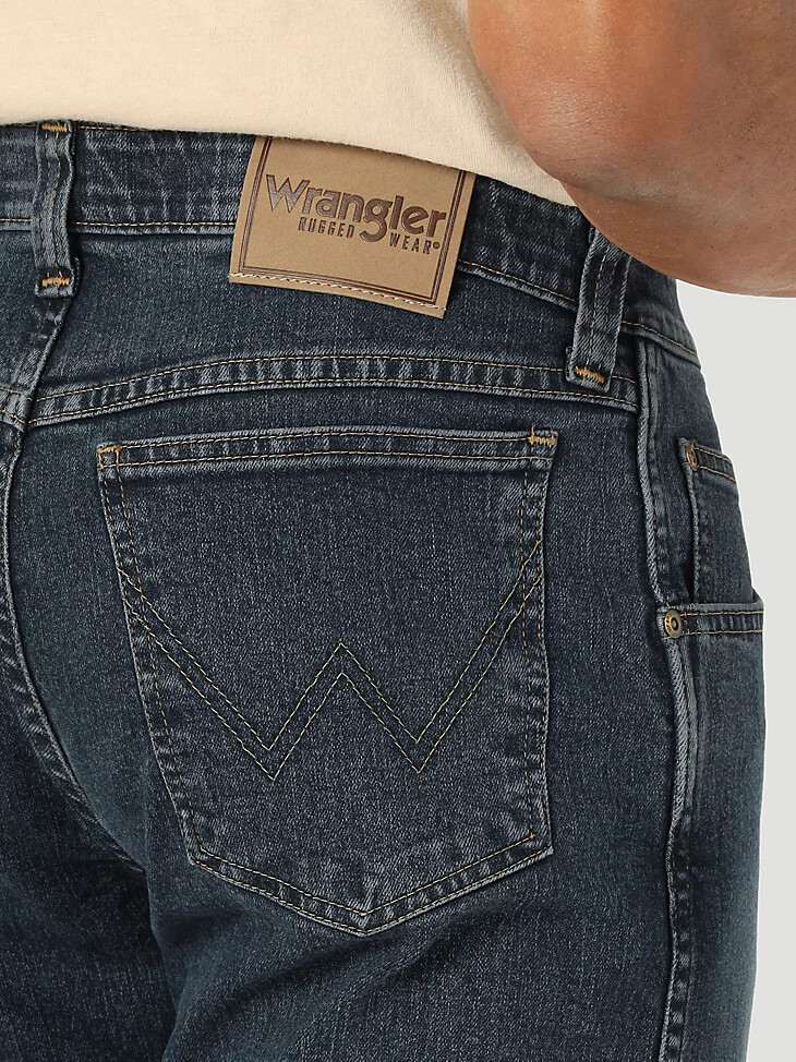 jean wrangler rugged wear performance series coupe régulière indigo moyen