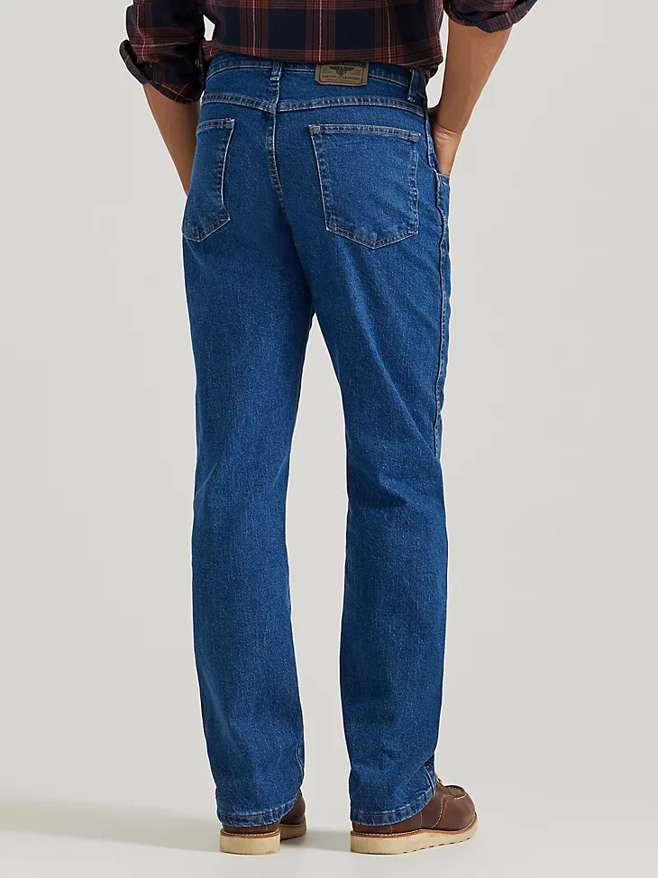 jean wrangler comfort solutions series comfort fit dark flex